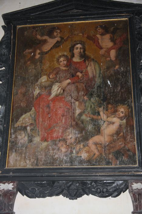tableau : Couronnement de la Vierge - © Ministère de la Culture (France), Conservation des antiquités et des objets d’art du Nord – Tous droits réservés 