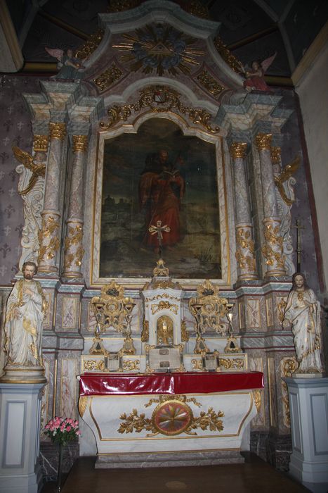 autel, tabernacle, retable, tableau : saint Jacques le Majeur - © Ministère de la Culture (France), Conservation des antiquités et des objets d’art du Nord – Tous droits réservés 