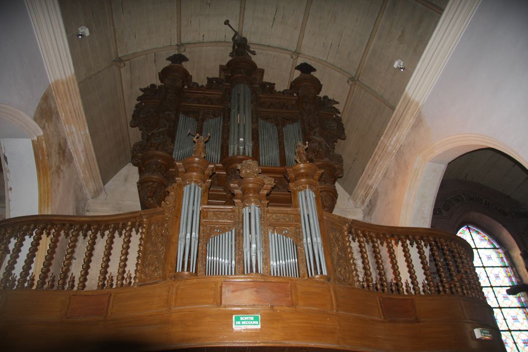 Orgue de tribune : tribune et buffet d'orgue