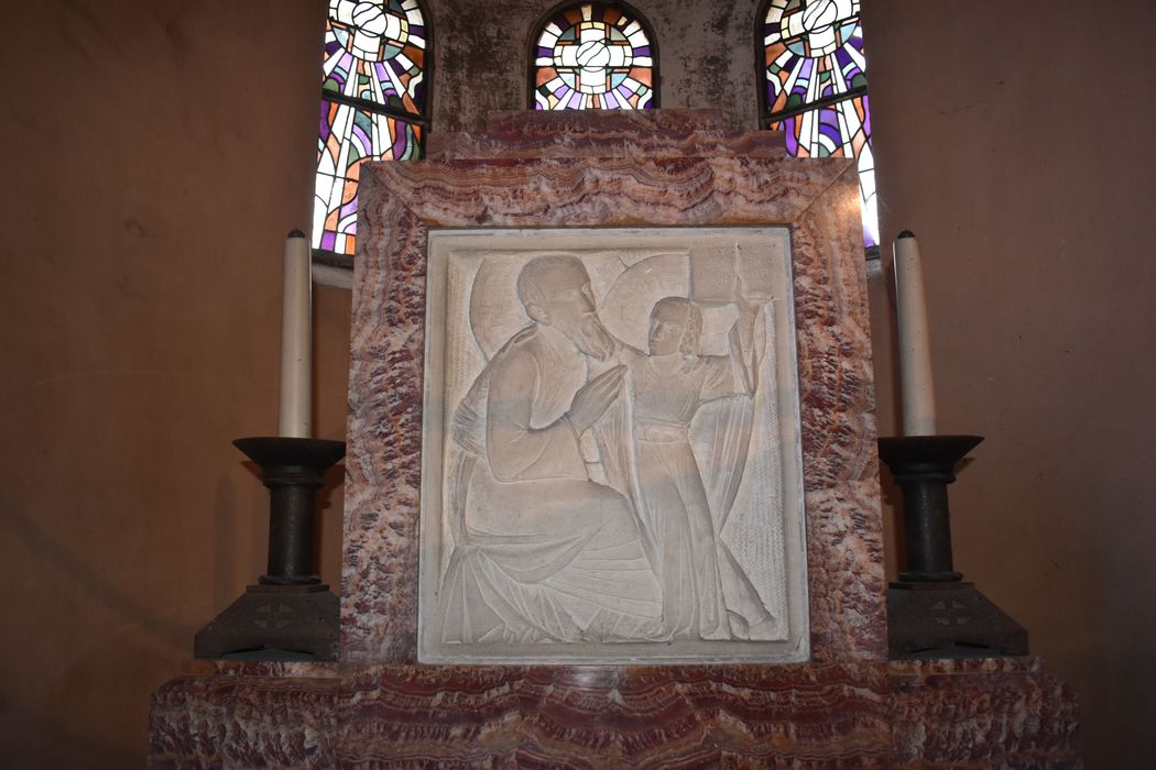 bas-relief : Saint Joseph et l'Enfant