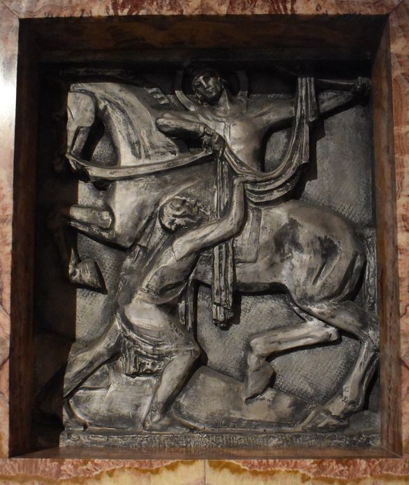 bas-relief : Charité de saint Martin (la)