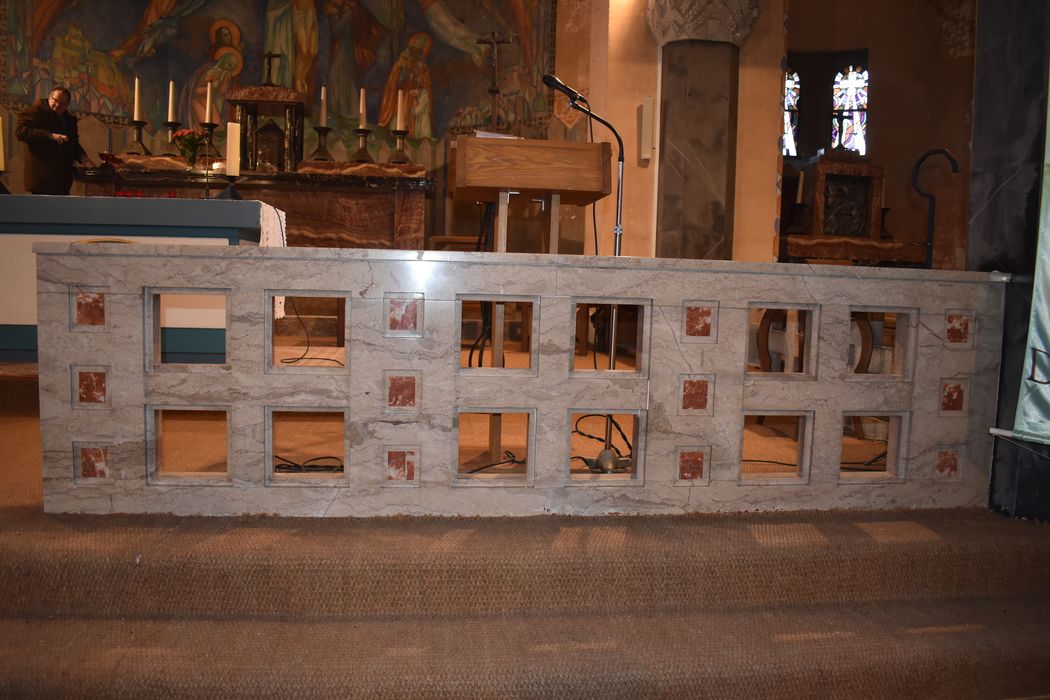 clôture de choeur (banc de communion) et ambon