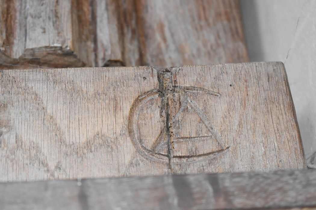 statue : Saint Eloi, détail de la signature