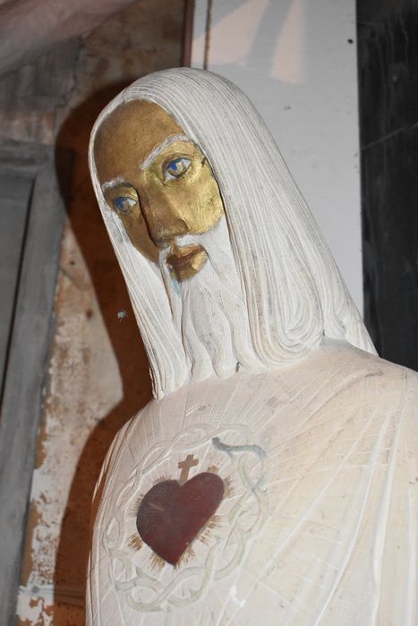 statue : Sacré-Coeur de Jésus, vue partielle