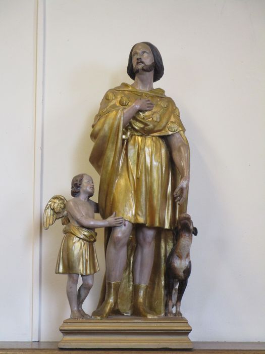 groupe sculpté : Saint Roch - © Ministère de la Culture (France), Conservation des antiquités et des objets d’art du Nord – Tous droits réservés