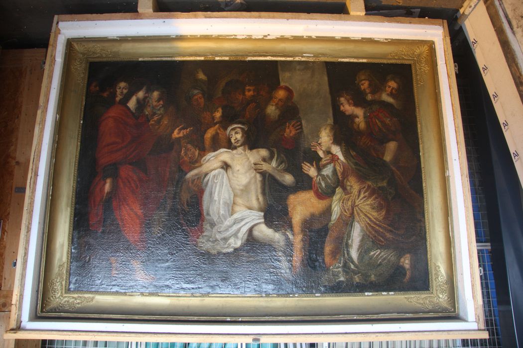 tableau : Résurrection de Lazare - © Ministère de la Culture (France), Conservation des antiquités et des objets d’art du Nord – Tous droits réservés 