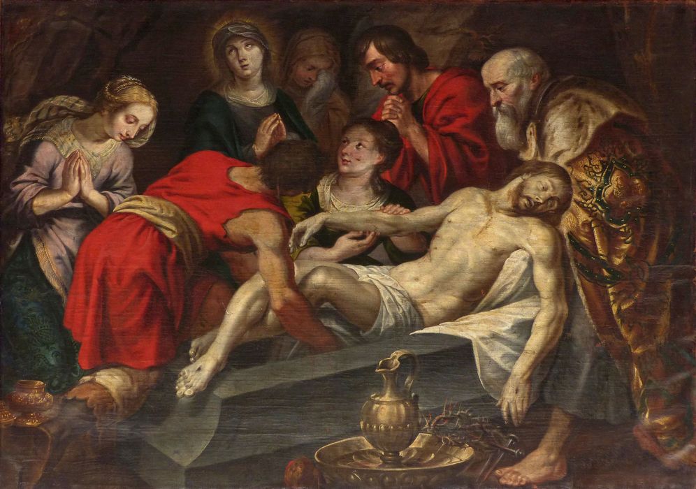 tableau : Mise au tombeau - © Ministère de la Culture (France), Conservation des antiquités et des objets d’art du Nord – Tous droits réservés