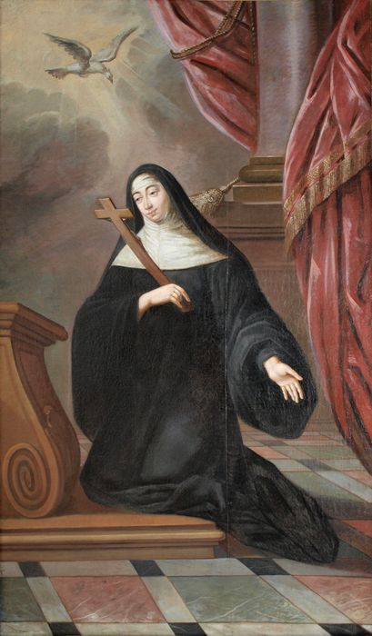 tableau : Sainte Scholastique - © Ministère de la Culture (France), Conservation des antiquités et des objets d’art du Nord – Tous droits réservés 
