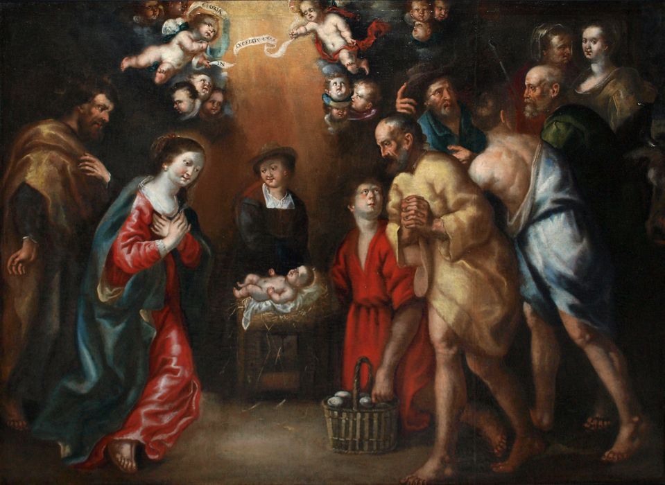 tableau : Adoration des bergers - © Ministère de la Culture (France), Conservation des antiquités et des objets d’art du Nord – Tous droits réservés 
