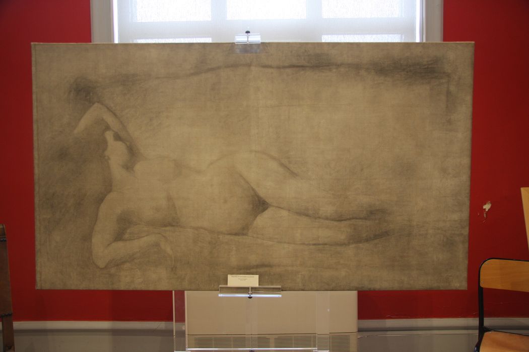 tableau : Etude de femme nue allongée - © Ministère de la Culture (France), Conservation des antiquités et des objets d’art du Nord – Tous droits réservés 