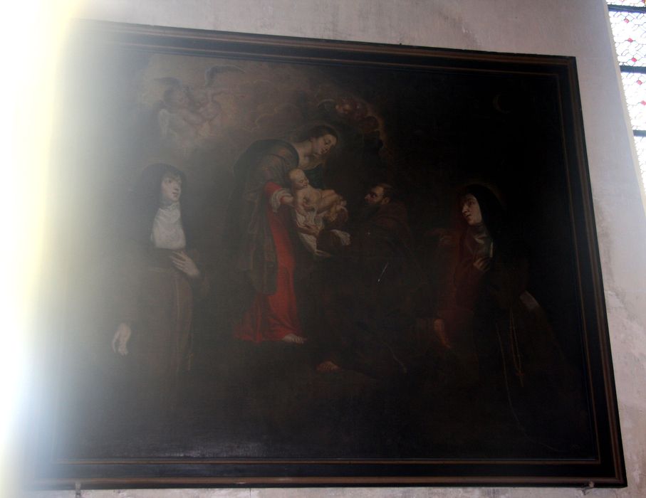 tableau : La Vierge et Saint François