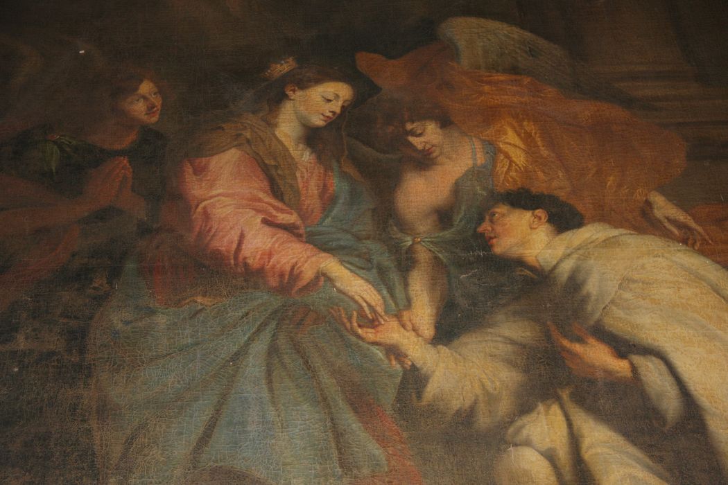 tableau : La vision du bienheureux Hermann Joseph, vue partielle