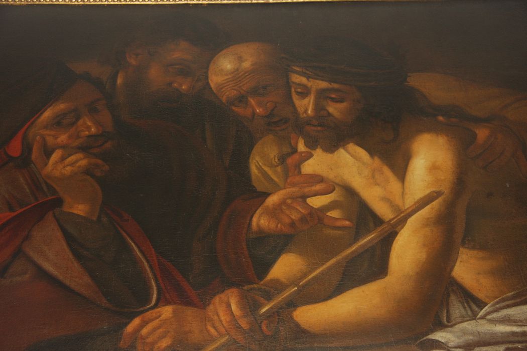 tableau : Le Christ aux outrages, vue partielle