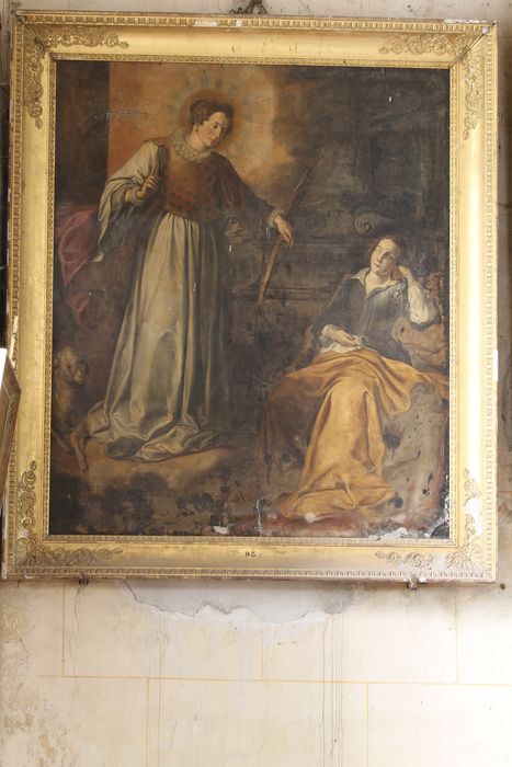 tableau : Sainte Geneviève rendant la vue à sa mère