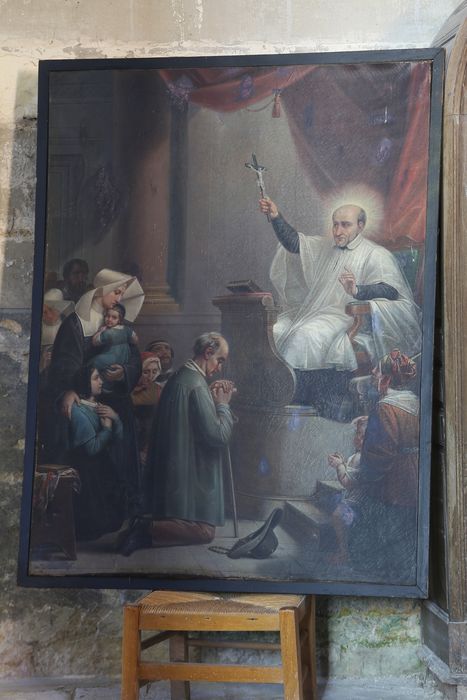 Tableau : Saint Vincent de Paul prêchant