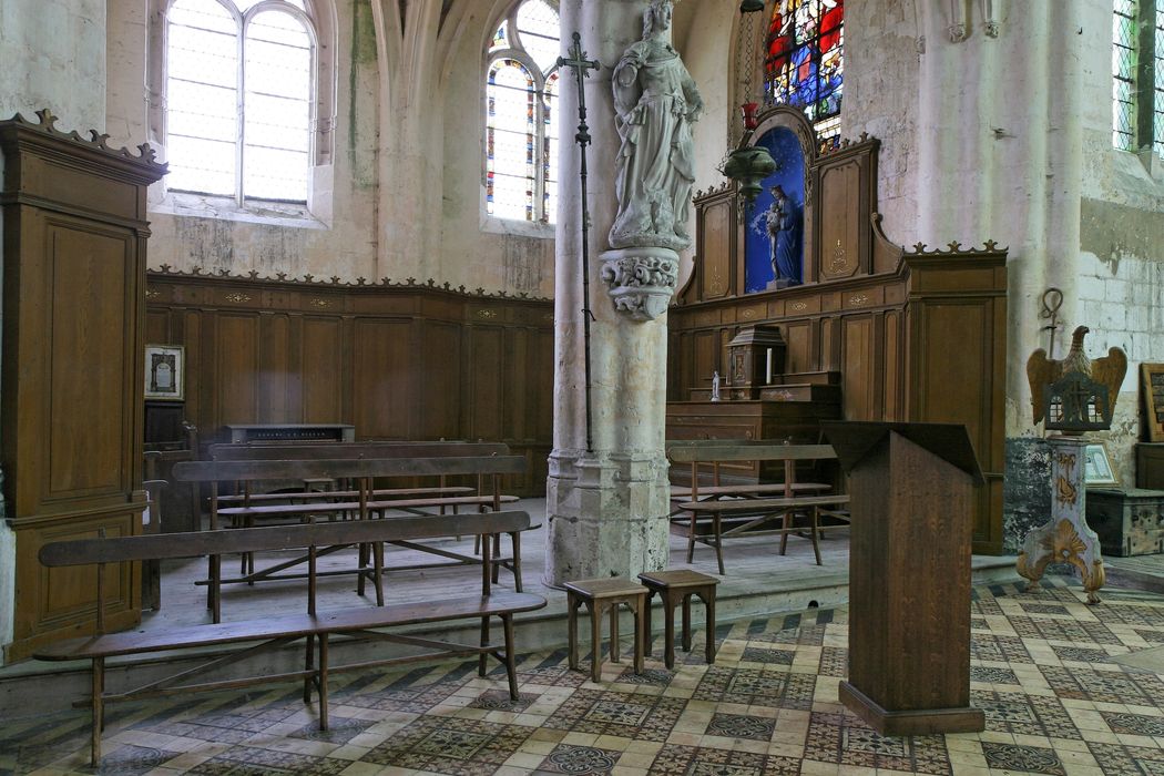 lambris de revêtement (boiseries des chapelles du transept)