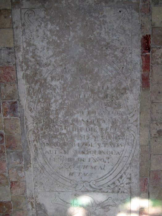 dalle funéraire de Jean Nicolas Crottey