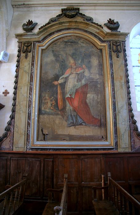 tableau et son cadre : Saint Léger