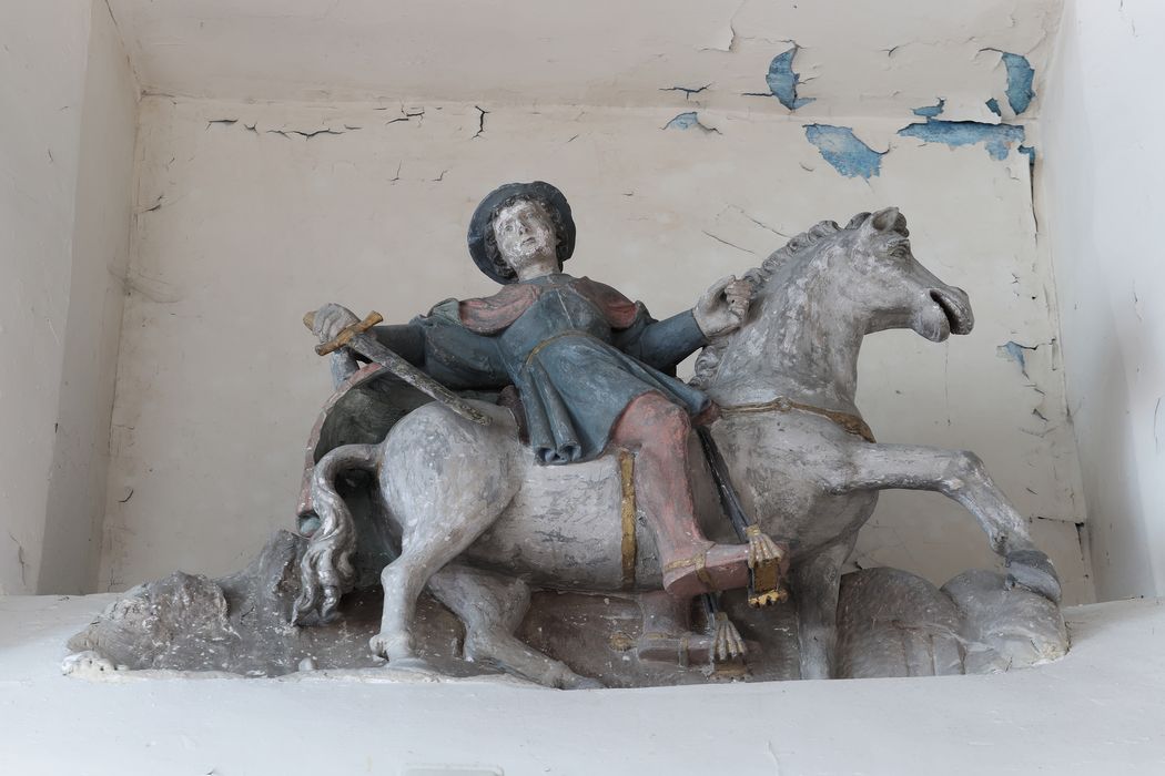 groupe sculpté : Charité de saint Martin