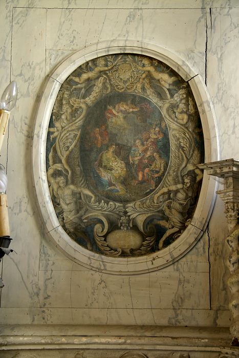 retable, détail d'un tableau : Annonciation (l')