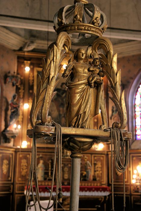 Bâton de procession : Vierge