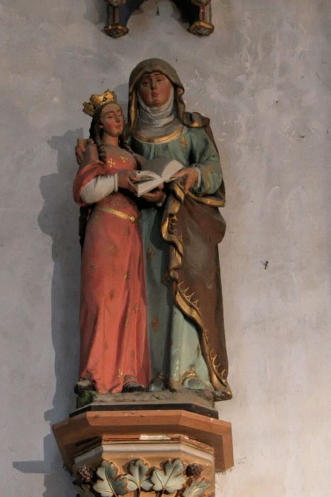 groupe sculpté : sainte Anne et la Vierge