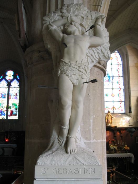 Statue (petite nature) : Saint Sébastien