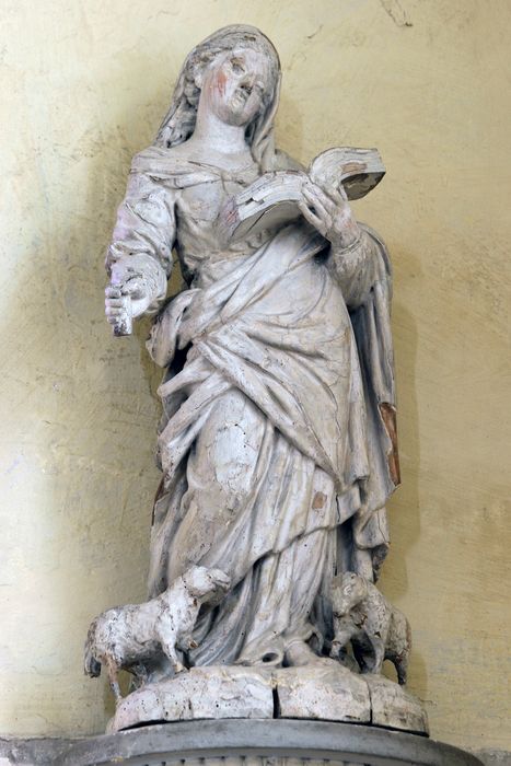 statue : Sainte Geneviève - © Ministère de la Culture (France), Conservation des antiquités et des objets d’art de l'Oise - Tous droits réservés