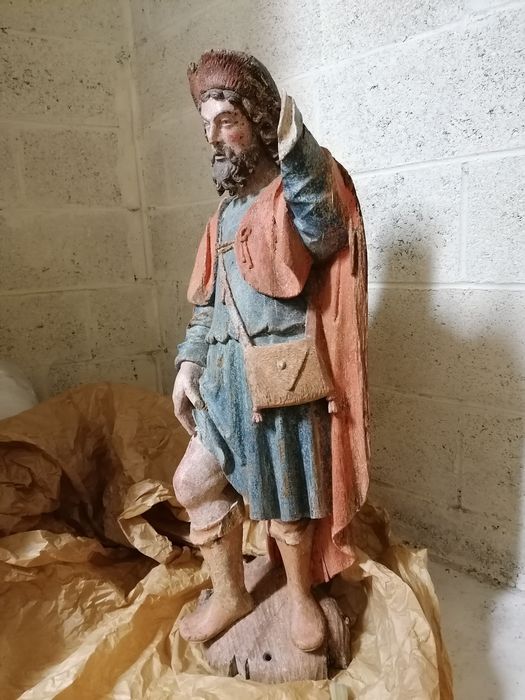 statue : Saint Roch - © Ministère de la Culture (France), Conservation des antiquités et des objets d’art de l'Oise - Tous droits réservés