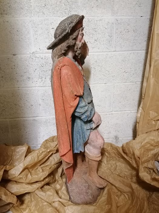 statue : Saint Roch, profil droit - © Ministère de la Culture (France), Conservation des antiquités et des objets d’art de l'Oise - Tous droits réservés
