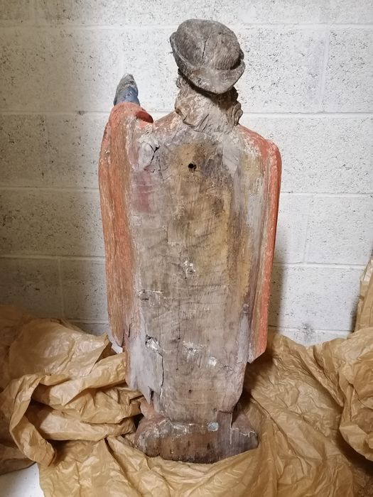 statue : Saint Roch (revers) - © Ministère de la Culture (France), Conservation des antiquités et des objets d’art de l'Oise - Tous droits réservés