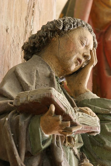 statue : Saint Jean, vue partielle