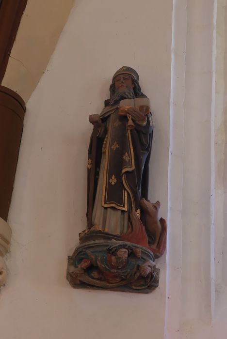 statue : Saint Antoine - © Ministère de la Culture (France), Conservation des antiquités et des objets d’art de l'Oise - Tous droits réservés