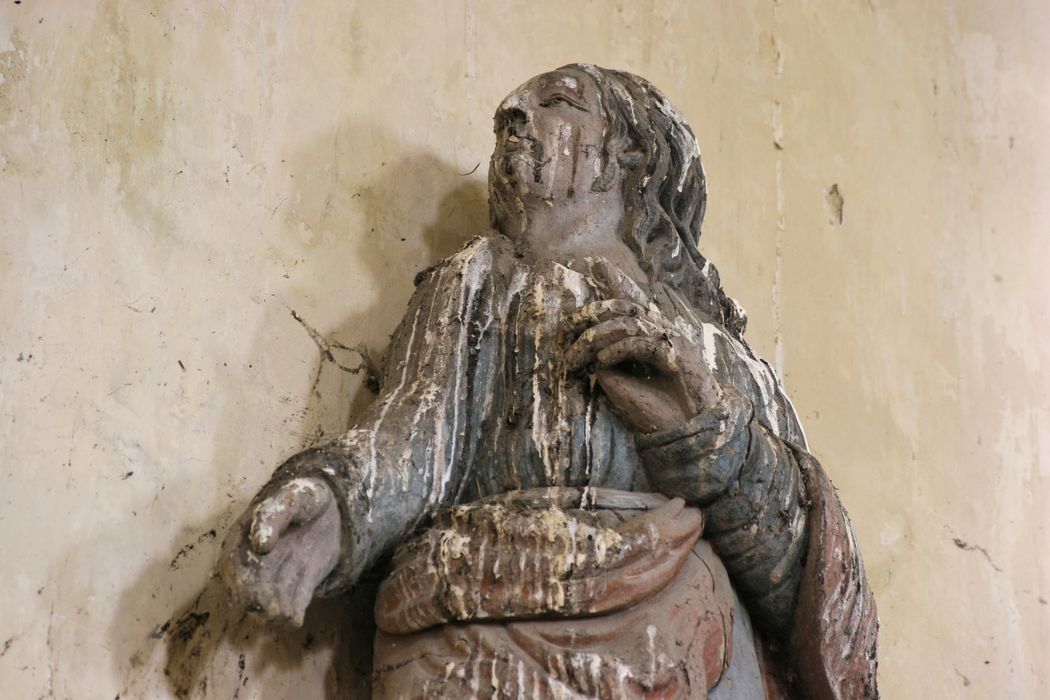 statue (poutre de gloire) : Saint Jean, vue partielle