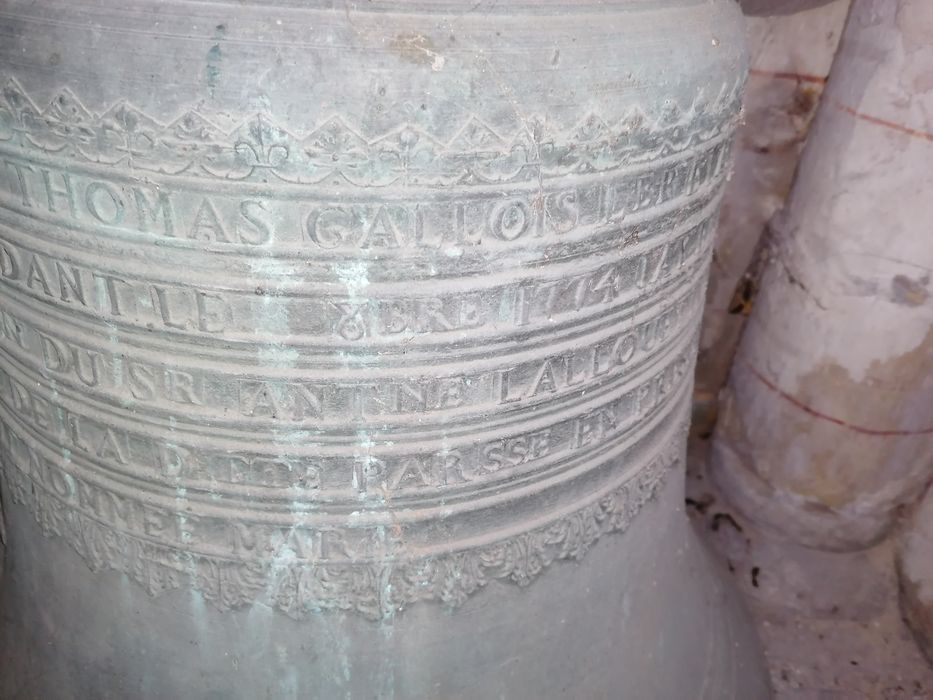 cloche dite Marie, détail de l’inscription