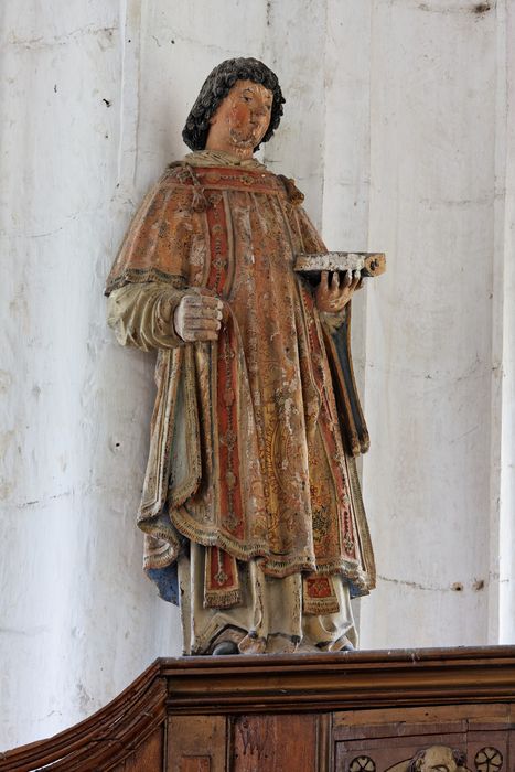 Statue : Saint Diacre (Saint Laurent ?)