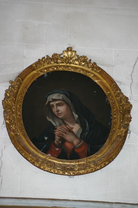 tableau : Vierge en prière - © Ministère de la Culture (France), Conservation des antiquités et des objets d’art de l'Oise - Tous droits réservés