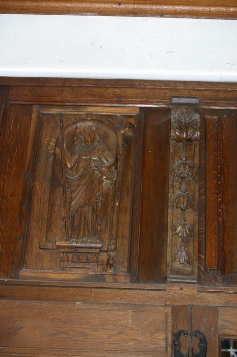 panneaux sculptés de l'ancienne chaire à prêcher, détail - © Ministère de la Culture (France), Conservation des antiquités et des objets d’art de l'Oise - Tous droits réservés
