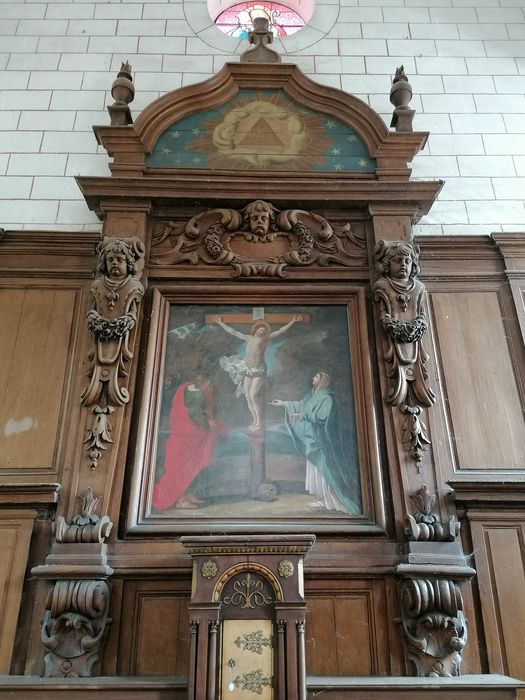 retable, tableau : Crucifixion