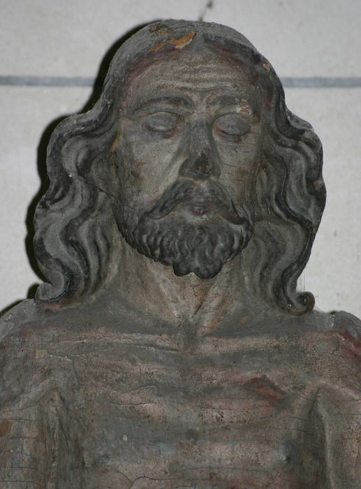 statue : Christ, détail