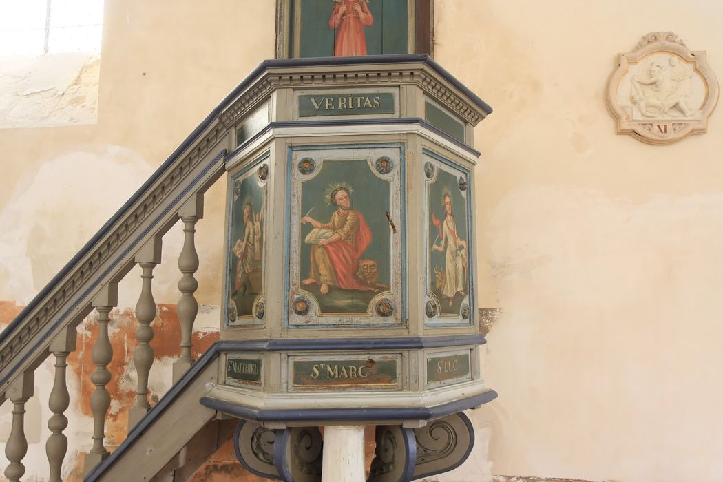 chaire à prêcher, vue partielle