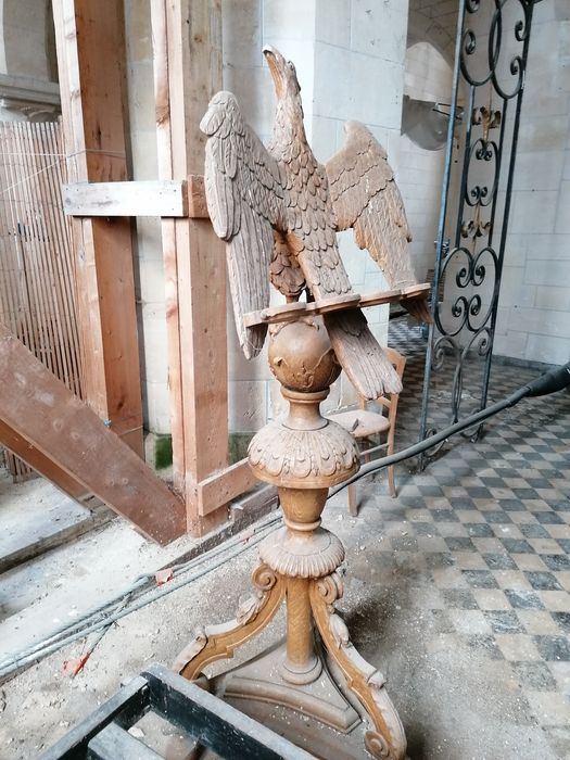 lutrin (aigle-lutrin) - © Ministère de la Culture (France), Conservation des antiquités et des objets d’art de l'Oise - Tous droits réservés