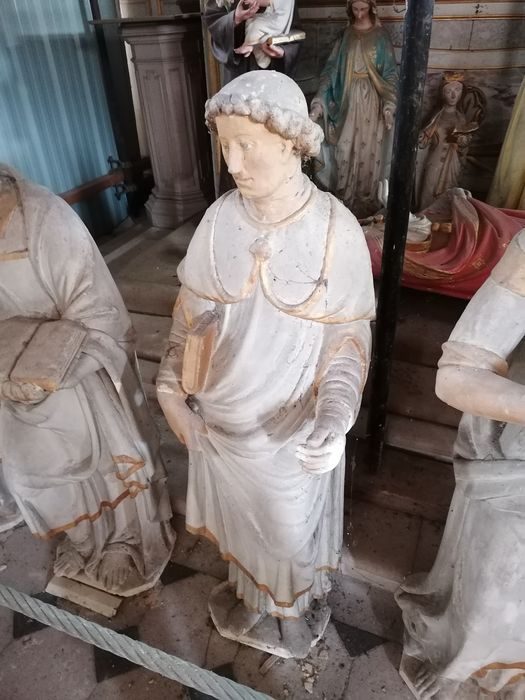 statue (petite nature) : Saint Vincent - © Ministère de la Culture (France), Conservation des antiquités et des objets d’art de l'Oise - Tous droits réservés