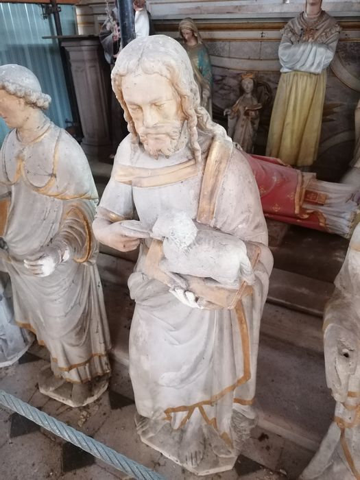 statue (petite nature) : Saint Jean-Baptiste - © Ministère de la Culture (France), Conservation des antiquités et des objets d’art de l'Oise - Tous droits réservés