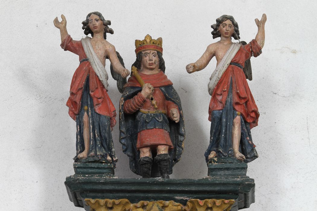 statue (bâton de confrérie) : Saint Louis