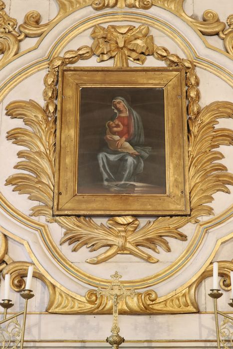 tableau : Vierge à l'Enfant dite Image miraculeuse de la Vierge - © Ministère de la Culture (France), Conservation des antiquités et des objets d’art de l'Oise - Tous droits réservés