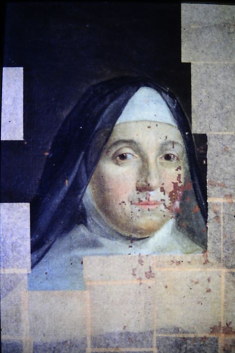 tableau : Portrait de Soeur Jeanne Magny de Sainte-Marie, vue partielle