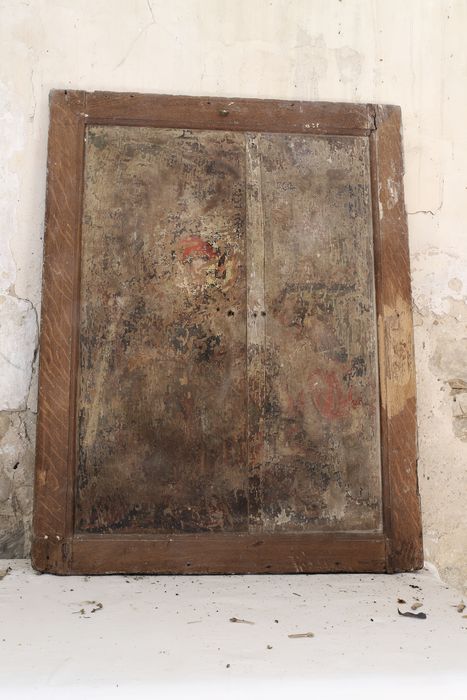 tableau (panneau de retable) : Marie-Madeleine et sujet indéterminé