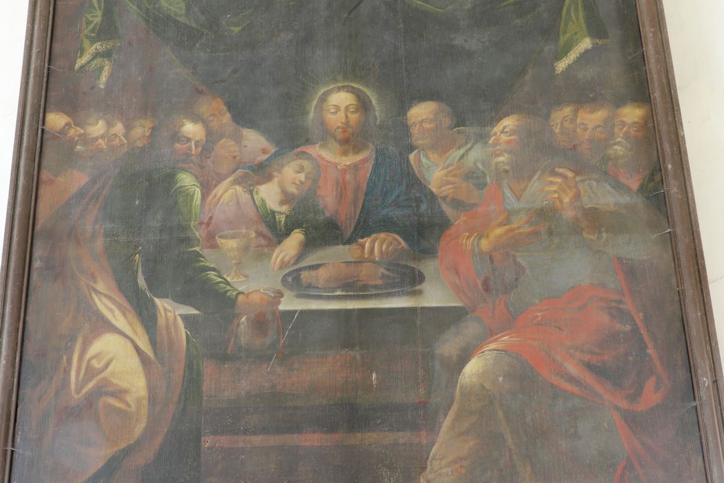 tableau : La Cène, vue partielle