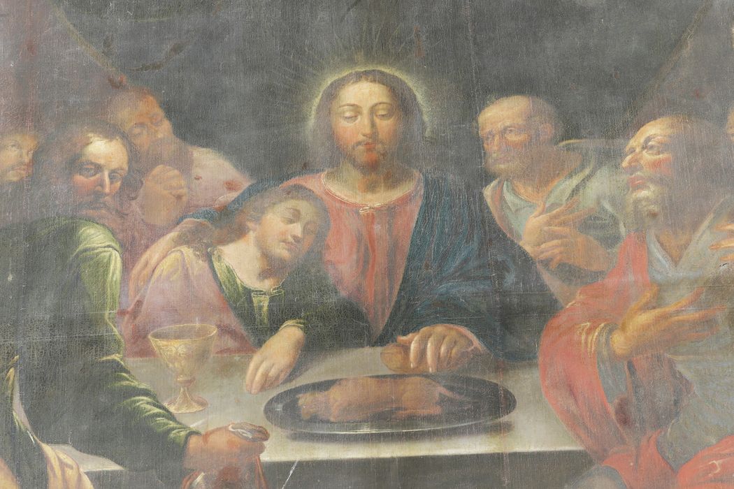tableau : La Cène, vue partielle